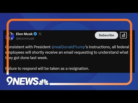 Musk gives all federal workers 48 hours to explain what they did last week