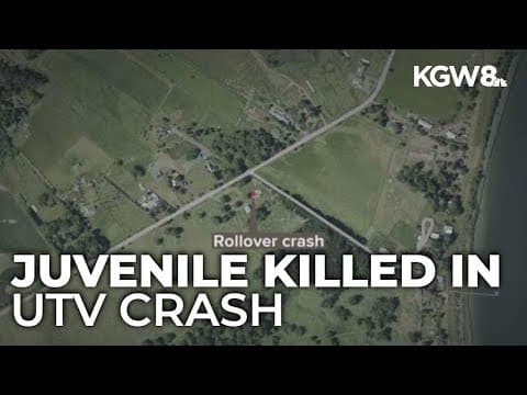 Juvenile passenger killed in UTV crash; 18-year-old driver charged with manslaughter