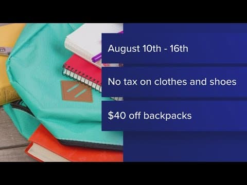 Maryland's tax-free WEEK starts Sunday