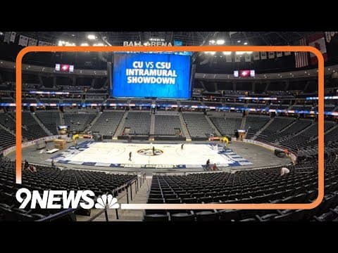 Ball Arena conversion crews switches out floors in time-lapse