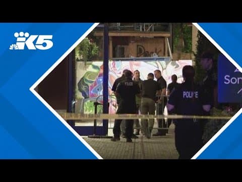 Large police presence in Seattle's Pioneer Square