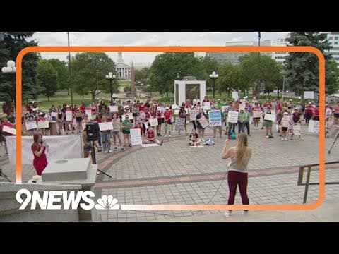 Women rally at Colorado capitol to protest Dobbs decision