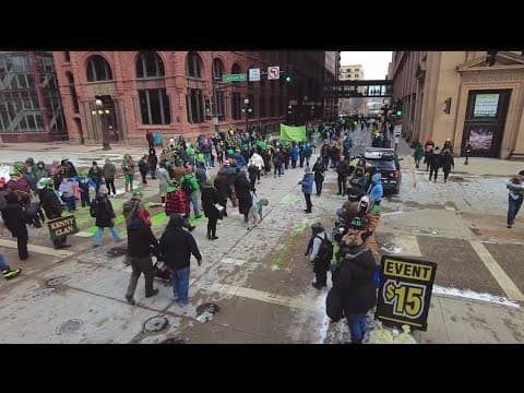 Crowds line the streets of St. Paul for St. Patrick's Day parade