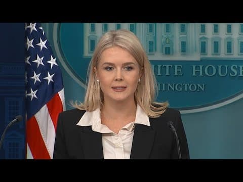Karoline Leavitt addresses murder of Israeli embassy staffers in White House Press Briefing