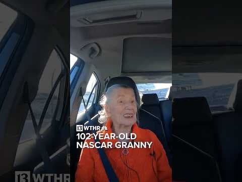 'NASCAR Granny' crosses off bucket-list item and rides around NASCAR track