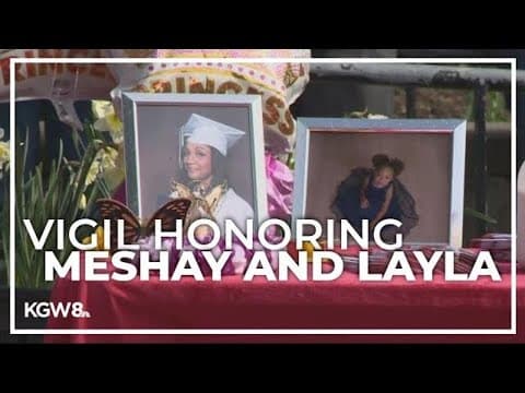 Community vigil honoring the lives of slain Vancouver mother and daughter