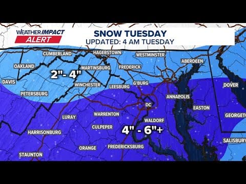 Extended Coverage: Snow forecast for DC