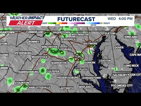 RADAR: Storms move into the DMV Wednesday afternoon