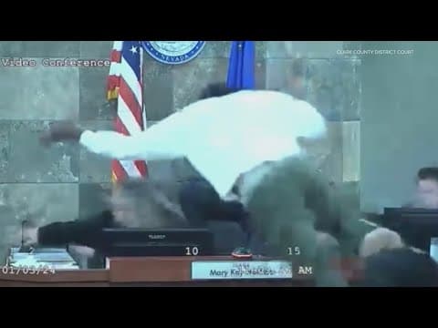 Nevada judge attacked by defendant during sentencing