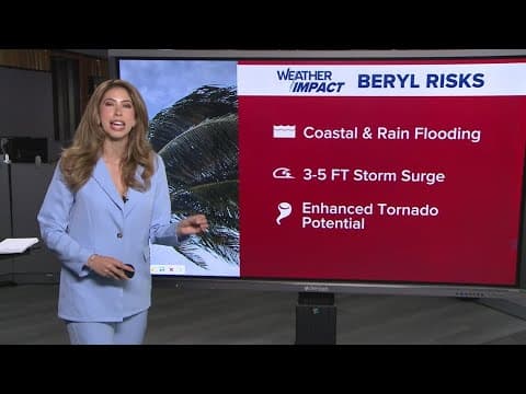 What can the Houston area expect from Tropical Storm Beryl?