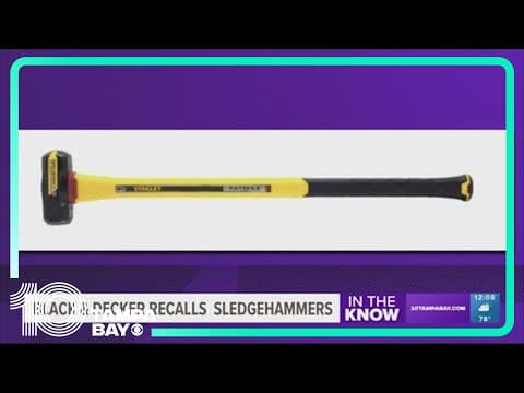 Black & Decker recalls sledgehammers