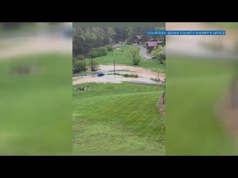 Rising flood water reported in Sevier County, officials keeping an eye on areas
