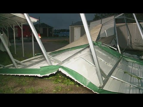 Severe storms leave damage across the area