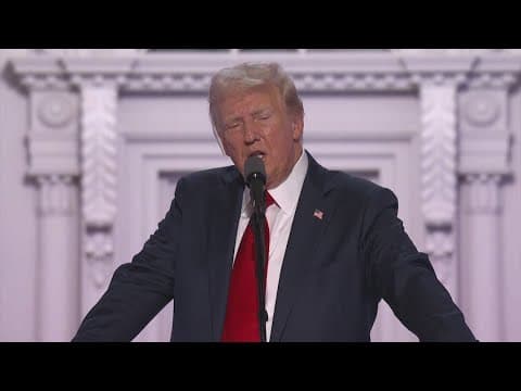 Former President Donald Trump accepts GOP nomination at RNC