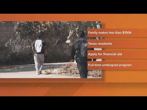 Some Texas college students will soon get free tuition at UT campuses