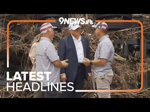 Latest headlines | President Trump surveys flood damage in Texas