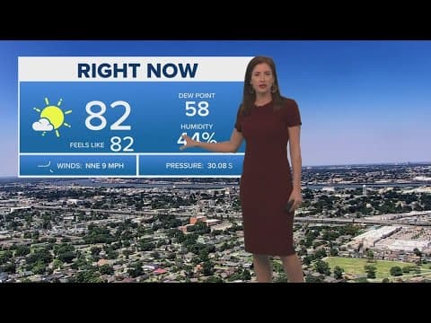 New Orleans Weather: Gorgeous low humidity on Monday