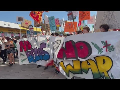 Bezos wedding extravaganza wraps up, hundreds protest in Italy