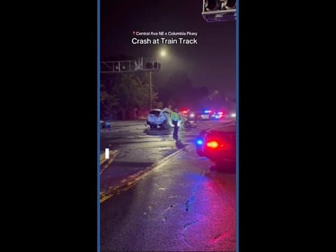 Minneapolis police investigate after 2 cars crash into moving train