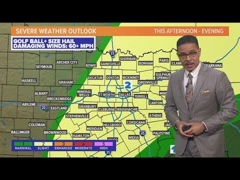 DFW weather quick hit: Friday storms, heat forecast