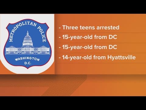3 teens accused of carjacking, assaulting DC rideshare driver