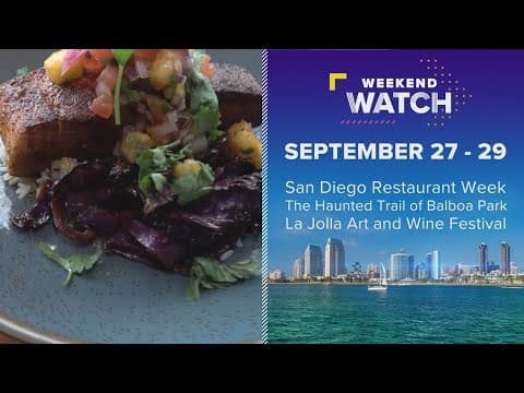 Weekend Watch September 27 - 29 | Things to do in San Diego
