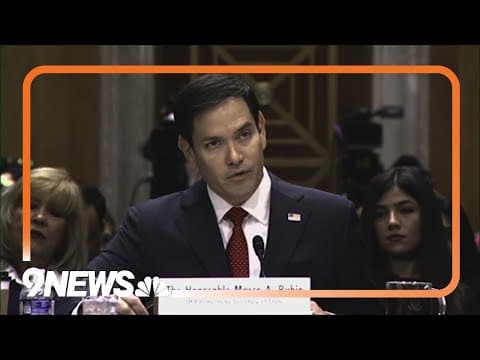 Marco Rubio answered questions for the Senate Foreign Relations Committee