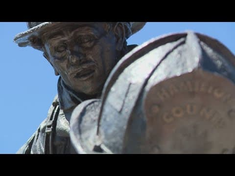 New firefighter memorial opens in Noblesville