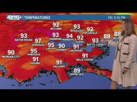 New Orleans Weather: Heating up this weekend with lower rain chances