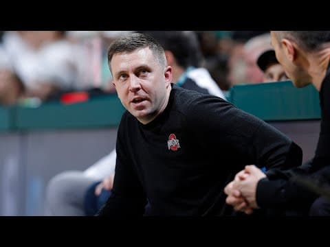 Jake Diebler speaks after being promoted to head coach of Ohio State's men’s basketball team