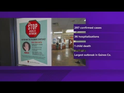 Texas Health Department now reporting nearly 300 measles cases