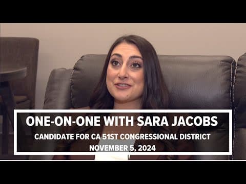 Sara Jacobs | Candidate for CA 51st Congressional District (full interview)