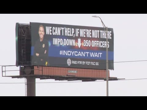 Indy FOP billboard calls out IMPD officer shortage