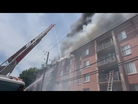 At least 30 Southeast DC families displaced after large apartment fire