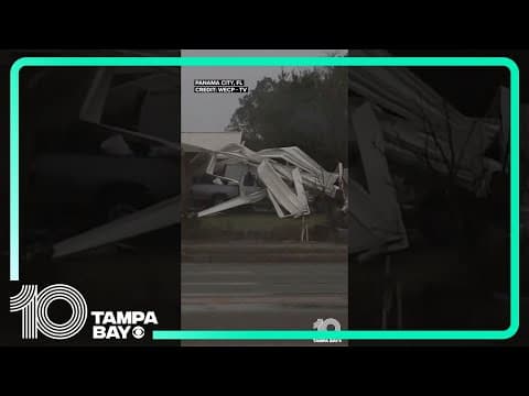 Significant damage left behind from severe storm in the #Florida Panhandle