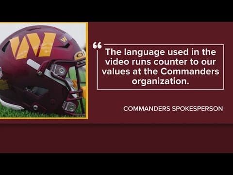 Commanders VP suspended after being caught on secret recording calling fans 'mouth breathers'