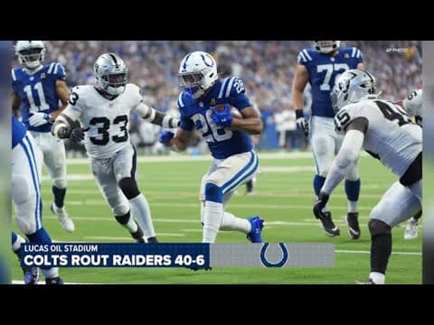 Colts rout Raiders 40-6 | Postgame Reaction | 13Sports