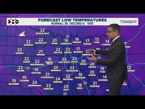 DFW Weather: Frigid temperatures remain through Wednesday, latest forecast and timeline