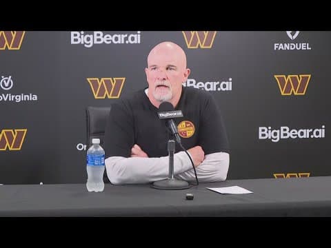 Commanders coach gives injury updates for Jayden Daniels, Terry McLaurin