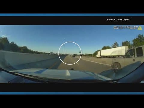 Dashcam video shows high-speed chase with Grove City police, theft suspects before deadly crash