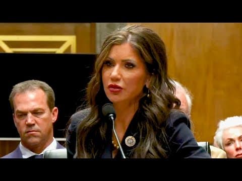 Kristi Noem says she will 'uphold the constitution' during confirmation hearing