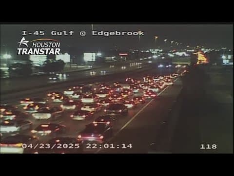 Police urge detours amid I-45 southbound closure in Houston