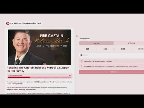 Fundraiser set for slain fire captain as search for her killer continues