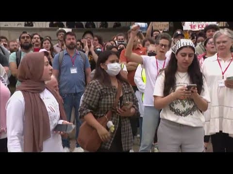 Protests happening at college campuses nationwide in response to Israel-Hamas War