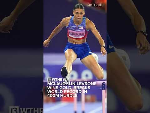 Sydney McLaughlin-Levrone breaks own world record, wins Olympic gold in 400M hurdles | Via: AP