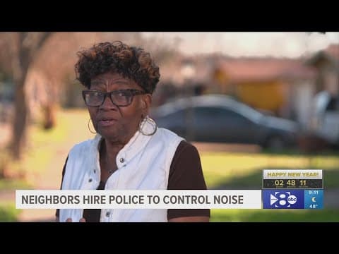 Dallas neighbors hire police to keep New Year's noise down