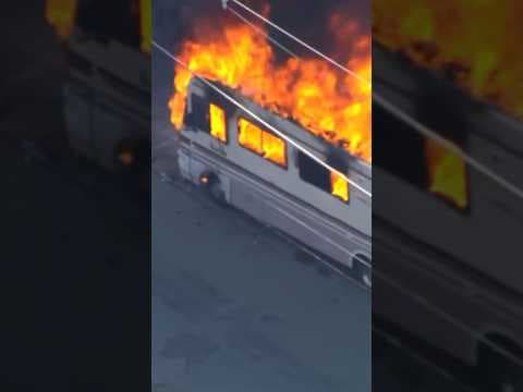 RV explodes and bursts into flames in Massachusetts; captured on camera