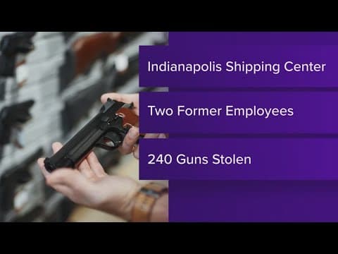 7 sentenced for trafficking 240 guns in Indianapolis theft scheme