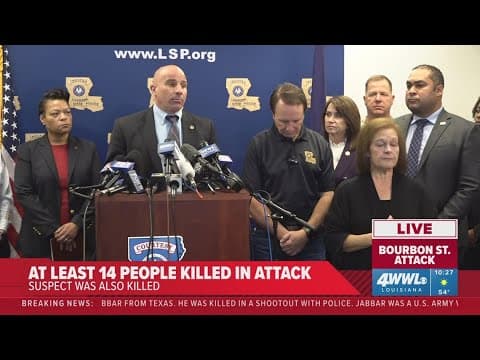 Update on investigation of New Orleans attack by FBI ATF, And LA Governor