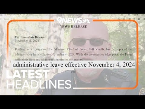 Latest Headlines | Morrison police chief placed on administrative leave